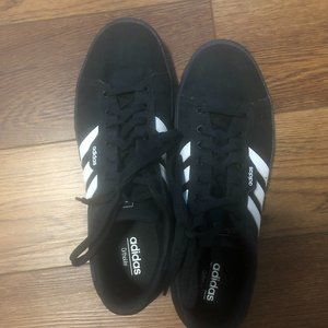 Adidas Ortholite, Size 13, Black With White Stripes, Like new